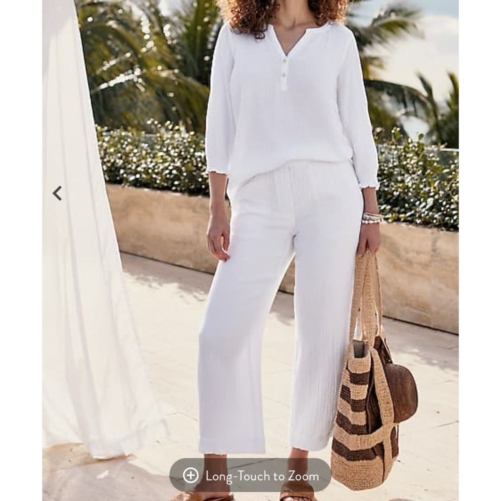 J-Jill White Women's Gauze SET